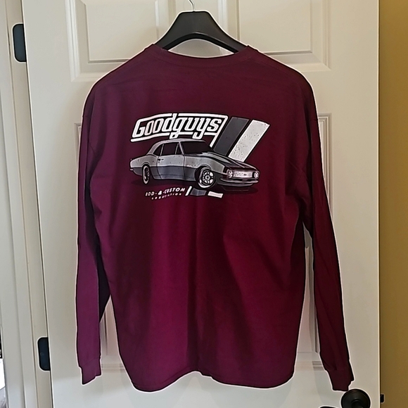 GOODGUYS ROD & CUSTOM Men's Red, Long sleeve T-Shirt 2XL - Picture 2 of 3